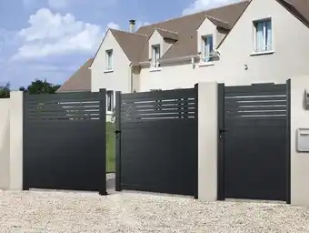 Brico Dépôt Portillon aluminium "vento" - l. 1 m x h. 1,60 m offre