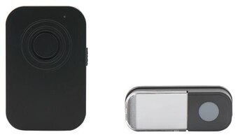 Brico Dépôt Blyss carillon + sonnette sans fil noir "liam" offre