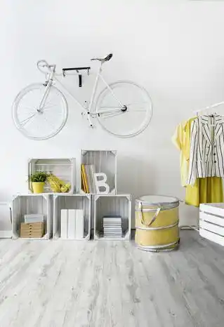 Brico Dépôt Gerflor lame pvc clipsable "calicot light" l. 21 x l. 123 cm x ép. 4 mm offre