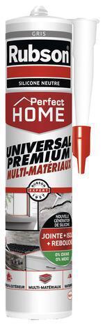 Mastic silicone "rubson" - gris - 280 ml