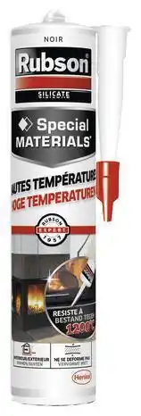 Mastic "rubson" haute température - noir - 280 ml
