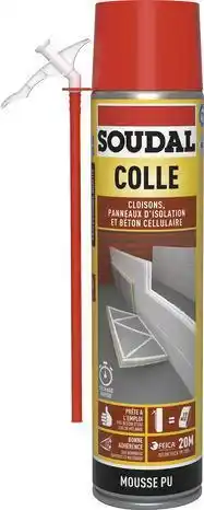 Colle polyuréthane 750 ml pour plaque de plâtre
