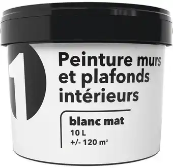 Brico Dépôt Peinture blanche murs et plafonds mat 10 l offre