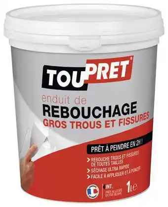 Brico Dépôt Toupret enduit 2 en 1 allégé 1 kg offre
