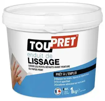 Brico Dépôt Toupret enduit de lissage en pâte 1 kg offre