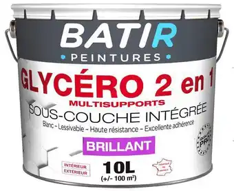 Brico Dépôt Peinture blanche glycero brillant 10 l offre