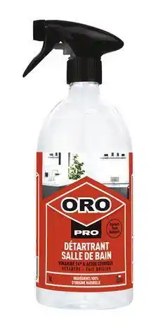 Marque oro pro détartrant salle de bain pulvérisateur 1l