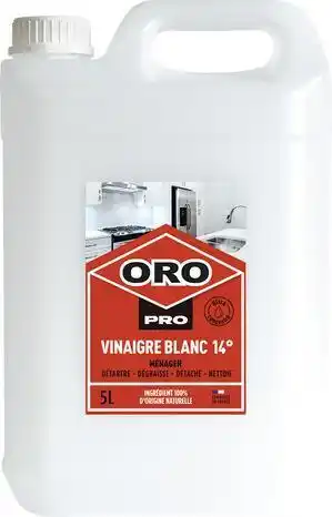 Brico Dépôt Marque oro pro vinaigre blanc 14 naturel 5l offre