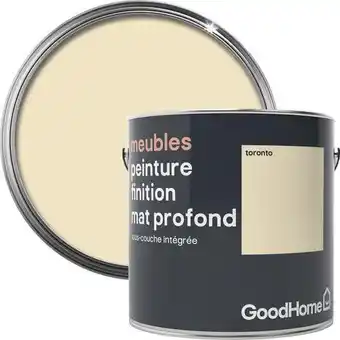 Brico Dépôt Goodhome peinture de rénovation meubles acrylique mat profond blanc cassé toronto 2 l offre
