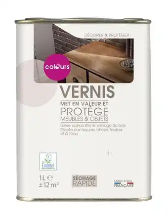 Brico Dépôt Colours vernis incolore satiné 1 l offre