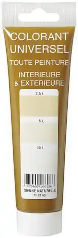 Brico Dépôt L'universel colorant sienne naturelle tube 100 ml offre