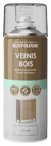 Brico Dépôt Aérosol vernis bois 400 ml transparent satin offre