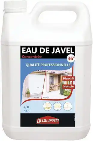 Brico Dépôt Qualipro eau de javel 5 l pour détacher et blanchir offre