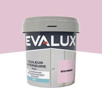 Brico Dépôt Evalux peinture mur intérieur mat 0,75 l rose bonbon offre