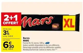 Carrefour Barres Mars offre