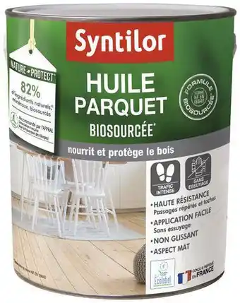Brico Dépôt Syntilor huile parquet chêne - 2,5 l offre