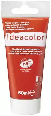 Brico Dépôt Ideacolor colorant concentré rouge pour colorer tous types de peintures 50 ml offre