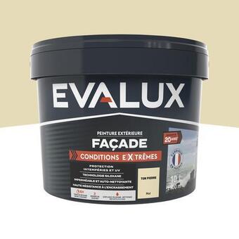Brico Dépôt Evalux peinture façade extrême 10 l ton pierre mat offre