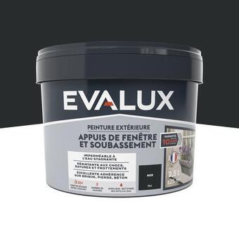 Brico Dépôt Evalux peinture extérieur appuis fenêtre 2,5 l noir mat offre