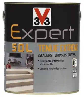 Brico Dépôt V33 peinture pour sol tenue extrême carbone 2,5 l offre