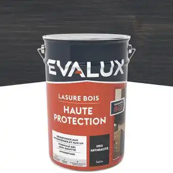 Brico Dépôt Evalux lasure anthracite 5 l satin offre