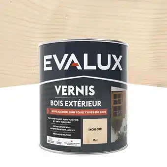 Brico Dépôt Evalux vernis extérieur 0,75 l incolore mat offre