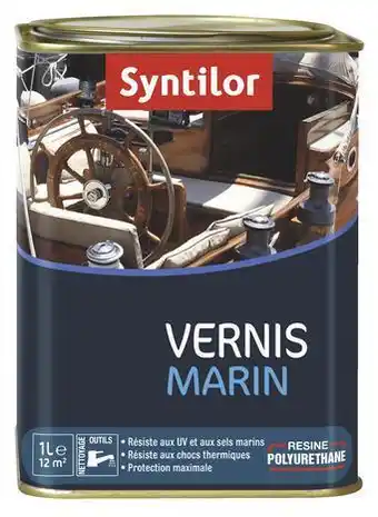 Brico Dépôt Syntilor vernis marin bois intérieur/extérieur ambre satin 1 l offre