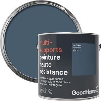 Brico Dépôt Goodhome peinture haute résistance multi-supports acrylique satin bleu antibes 2 l offre
