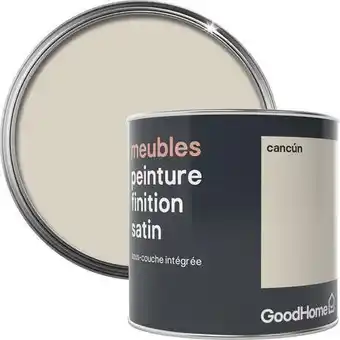 Brico Dépôt Goodhome peinture de rénovation meubles acrylique satin beige cancún 0,5 l offre