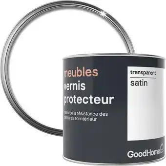 Brico Dépôt Goodhome vernis meubles transparent satin 0,5 l offre