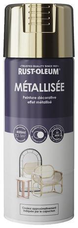 Brico Dépôt Aérosol métallisée 400ml chrome or offre