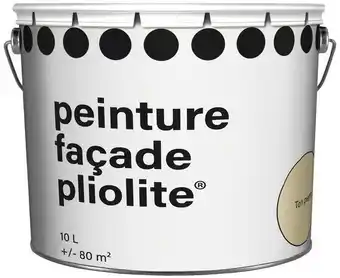 Brico Dépôt Peinture façade pliolite pro extérieure mat ton pierre 10 l offre