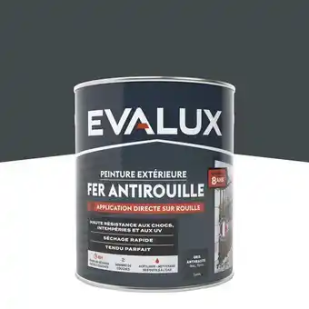 Brico Dépôt Evalux peinture extérieur métal 2,5 l anthracite satin offre