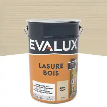 Brico Dépôt Evalux lasure chêne clair 5 l satin offre
