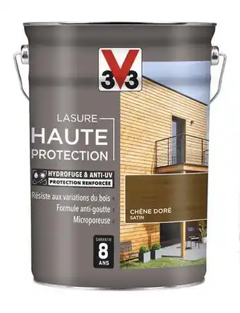 Brico Dépôt V33 lasure ton chêne doré satinée 5 l offre