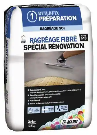 Brico Dépôt Mapei ragréage fibré spécial rénovation* offre