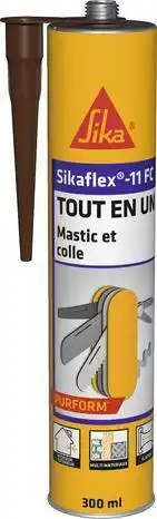 Brico Dépôt Sika mastic colle "sikaflex"11 fc+ 300 ml - marron offre