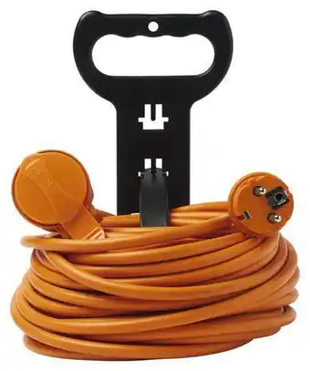 Diall rallonge orange étanche 20 m nf