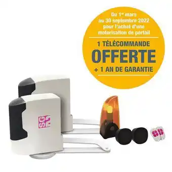 Brico Dépôt Scs sentinel motorisation à bras articulés offre