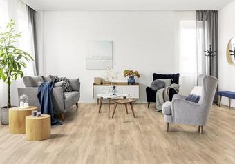 Gerflor lame pvc clipsable "angora light" l. 21 x l. 123 cm x ép. 4 mm