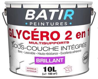 Brico Dépôt Peinture blanche glycero brillant 10 l offre