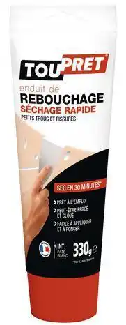 Brico Dépôt Toupret enduit de rebouchage séchage rapide 330 g offre