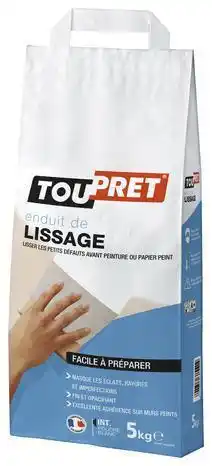 Brico Dépôt Toupret enduit de lissage en poudre 5 kg offre