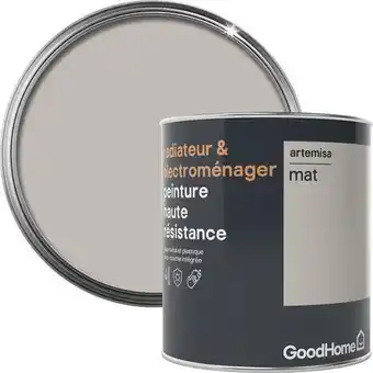 Brico Dépôt Goodhome peinture de rénovation radiateur et électroménager acrylique mat beige artemisa 0,75 l offre