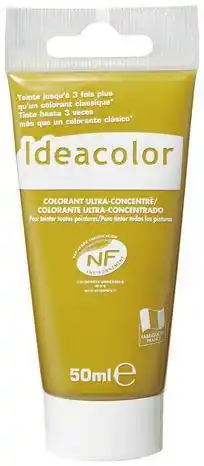 Brico Dépôt Ideacolor colorant concentré jaune pour colorer tous types de peintures 50 ml offre