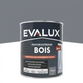 Brico Dépôt Evalux peinture extérieur bois 2,5 l gris moyen satin offre