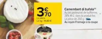 Carrefour Camembert di bufala offre