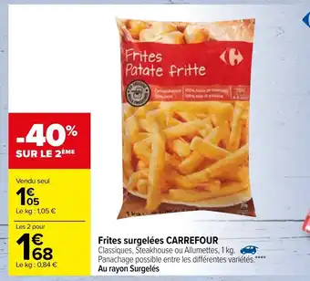 Carrefour Frites surgelées Carrefour offre