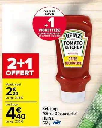 Carrefour Ketchup offre