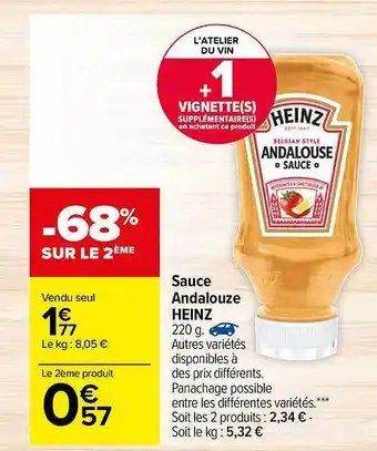 Carrefour Sauce Andalouze Heinz offre